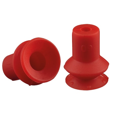 Fipa Bellows vacuum cup diam. 9 mm, Silicone red 23.008.166.2